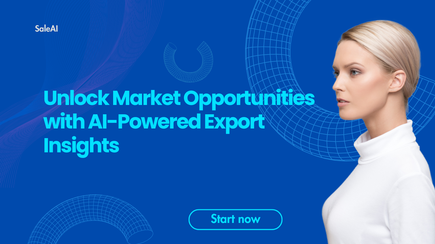 Insights de mercado movidos a IA para exportadores | Saleai