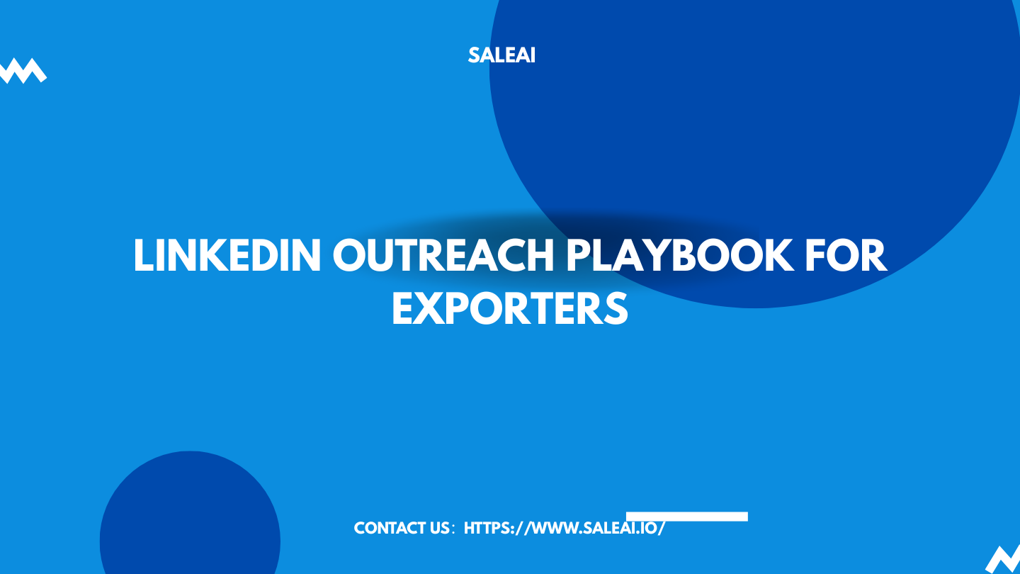 LinkedIn Outreach Playbook para exportadores