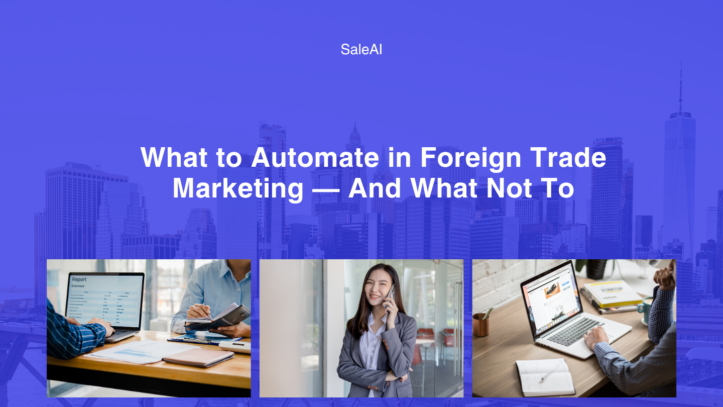 What to Automate in Foreign Trade Marketing — And What Not To What to Automate in Foreign Trade Marketing — And What Not To