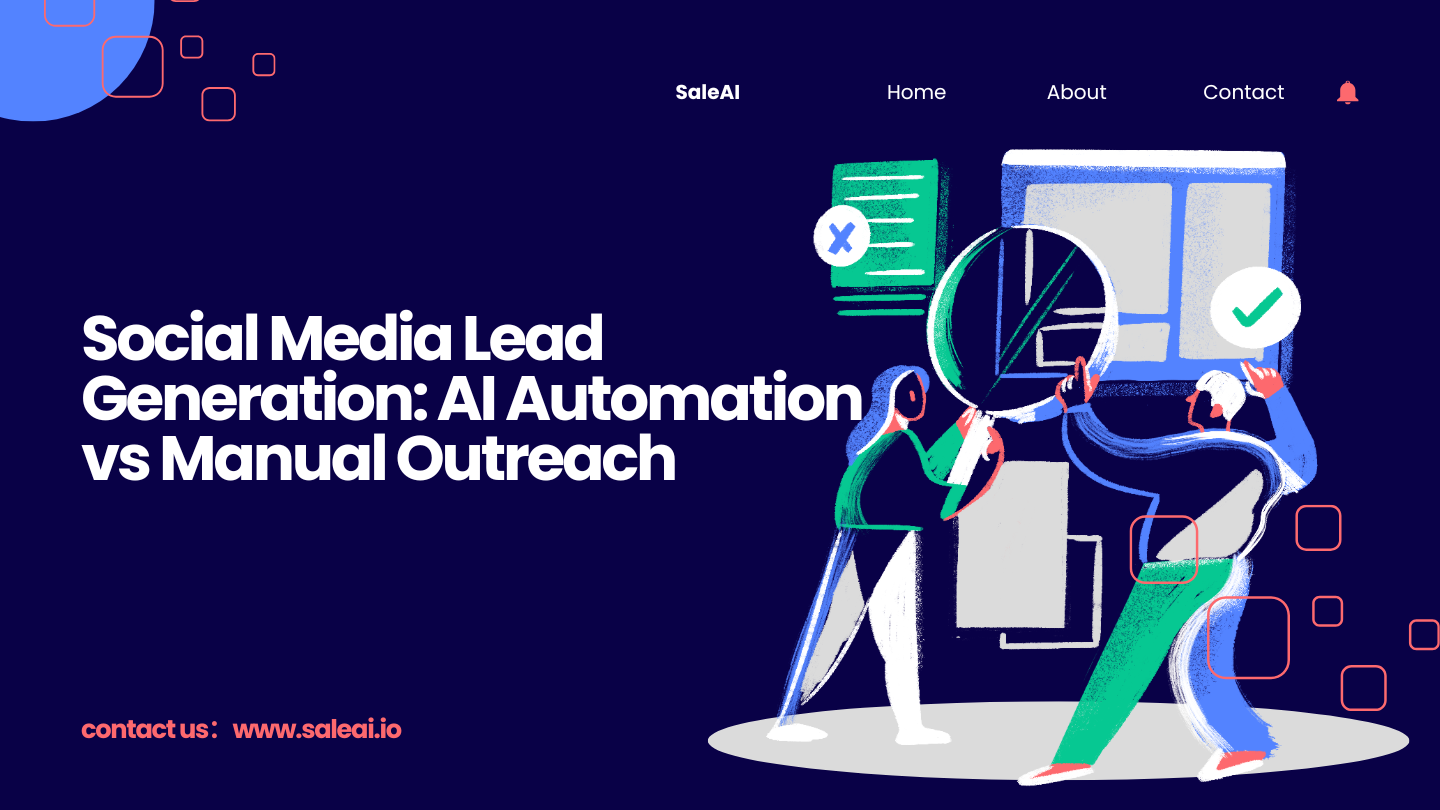 Social Media -Lead -Generierung: Handbuch VS AI Automatisierung | Saleai