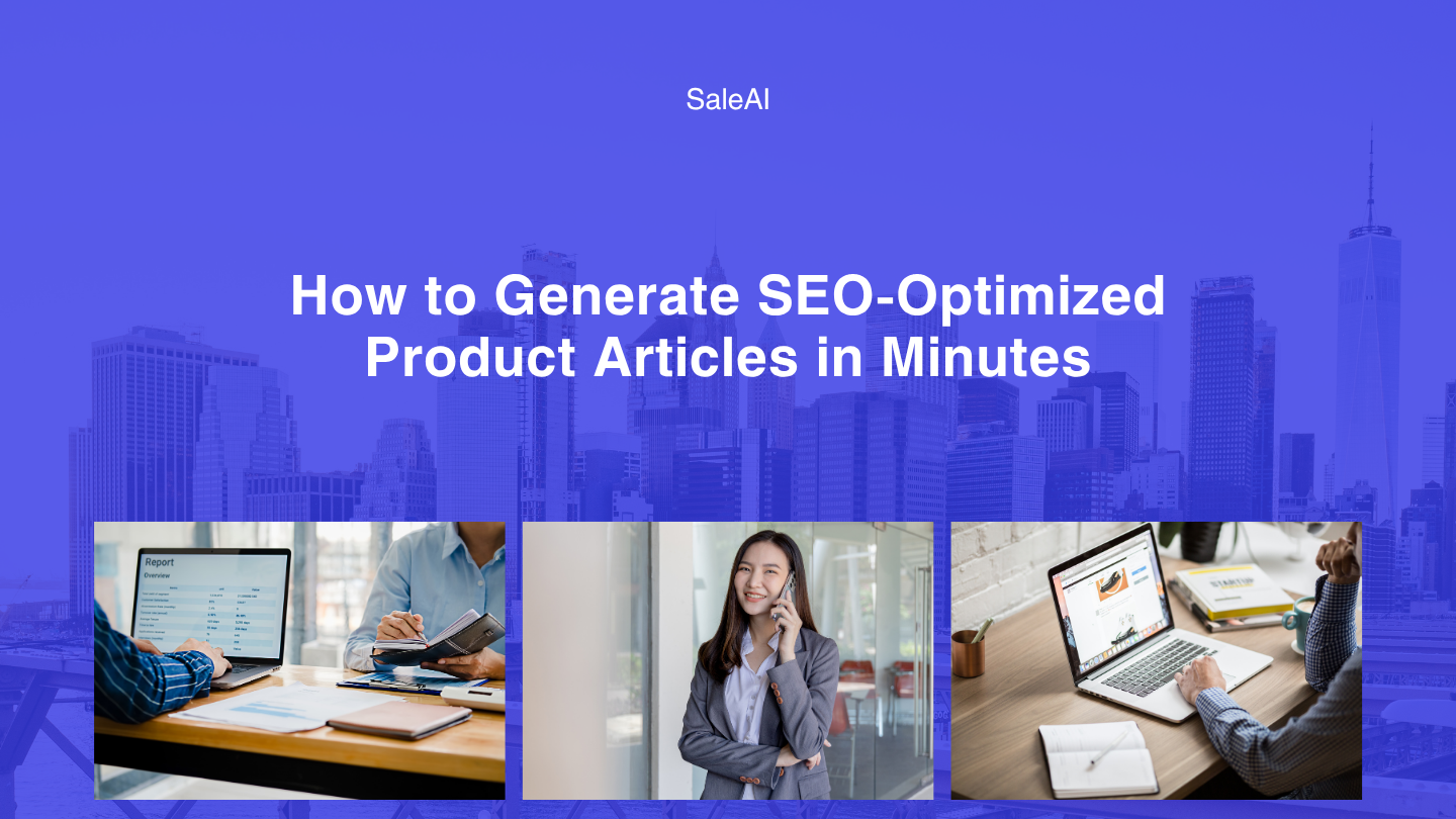 Генерировать Seo-Optimized статьи продукта за считанные минуты | Салеай