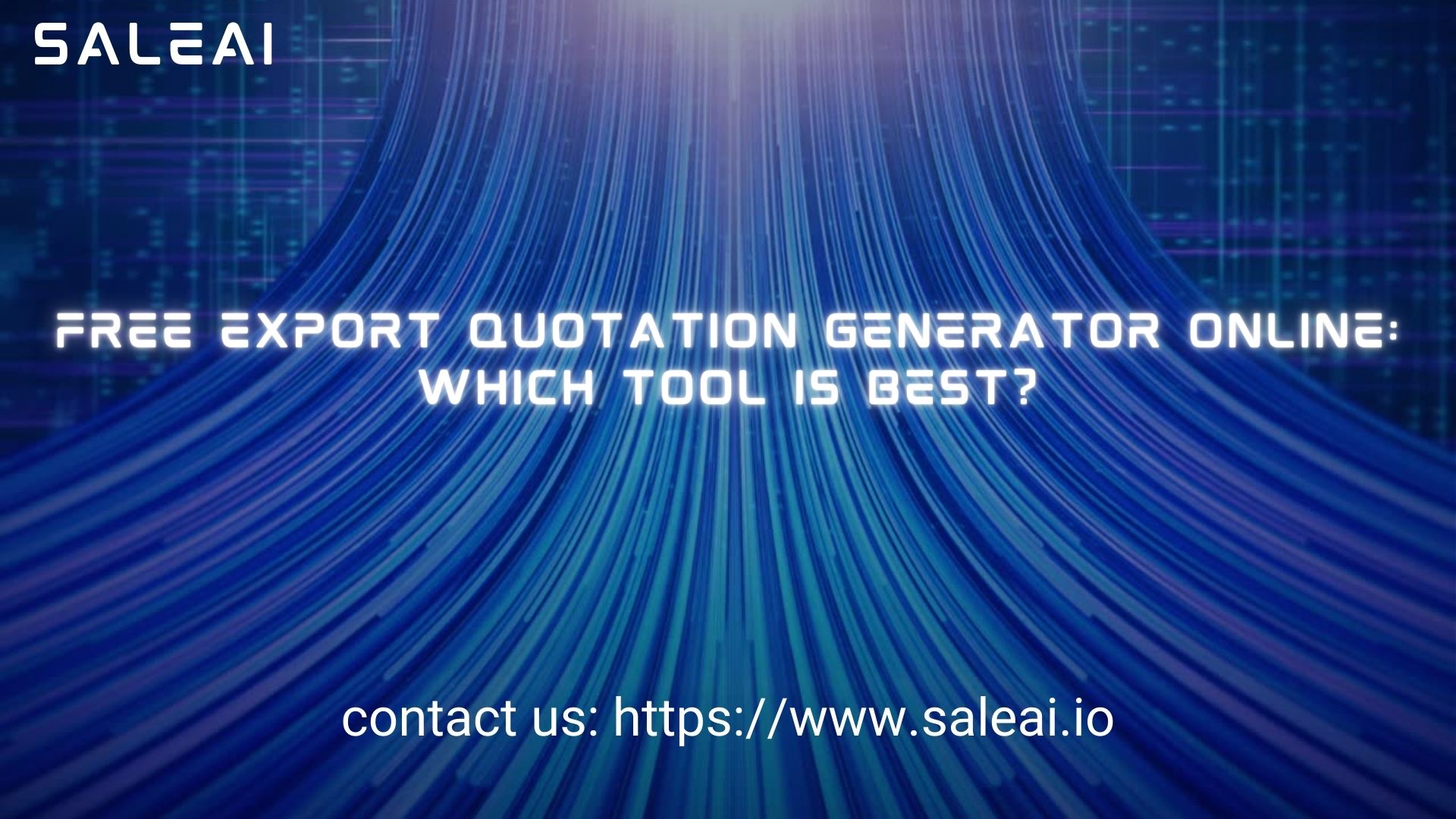 SaleAI online quotation generator creating export PDF with trade terms