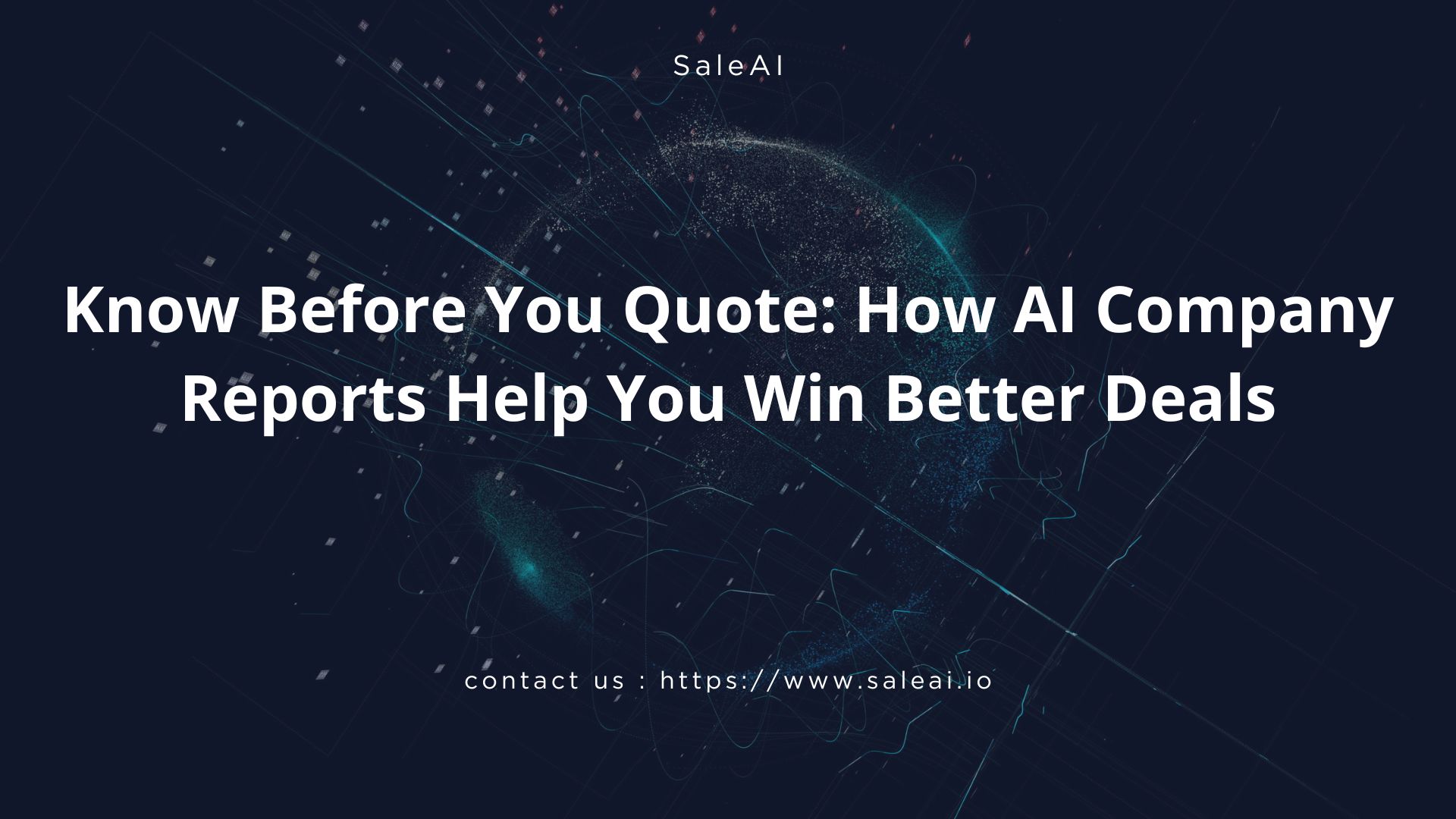 Generate Company Reports with AI | Buyer Research by SaleAI