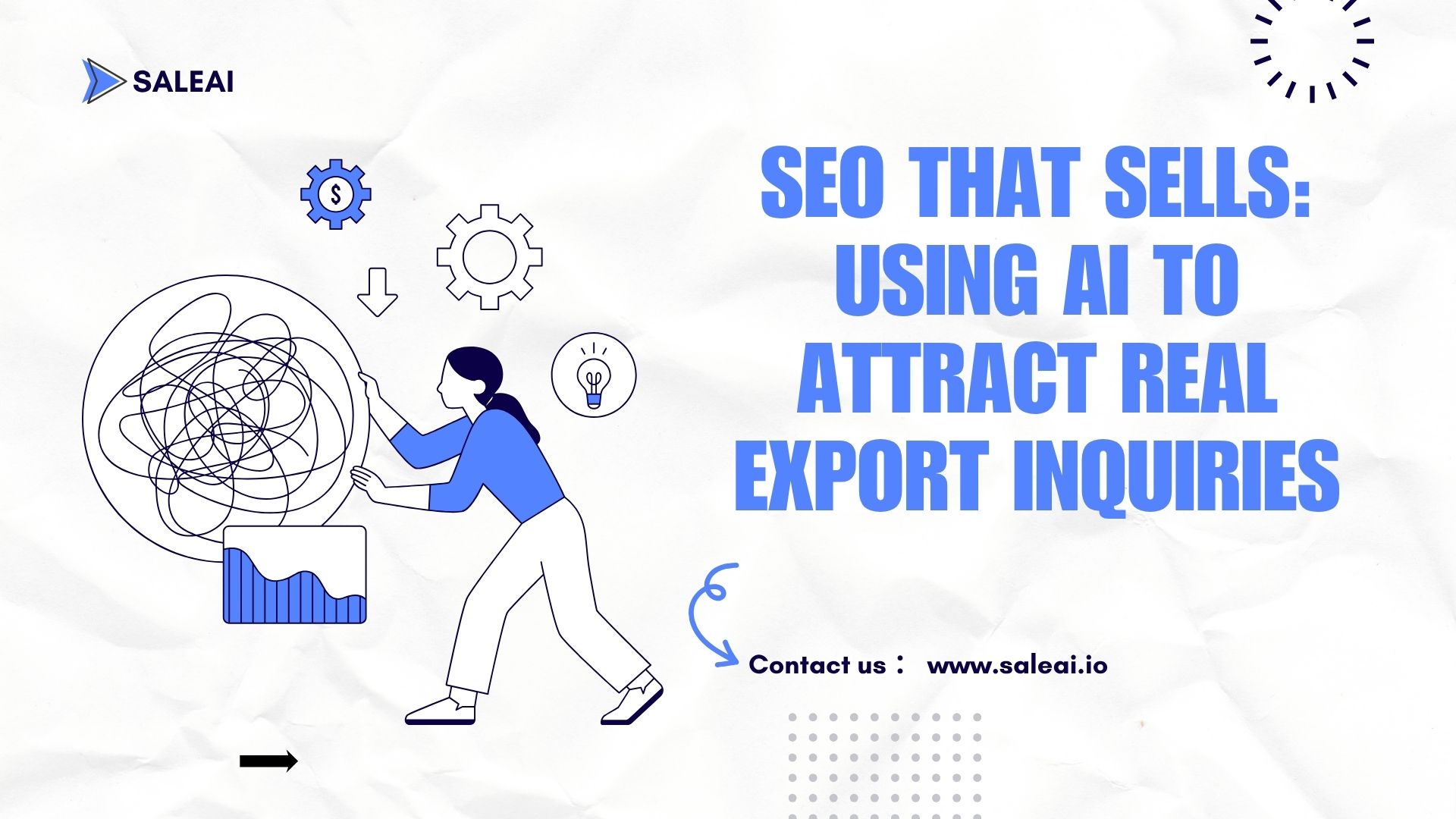 Booster les fils d'exportation avec le contenu SEO alimenté par AI | Saleai