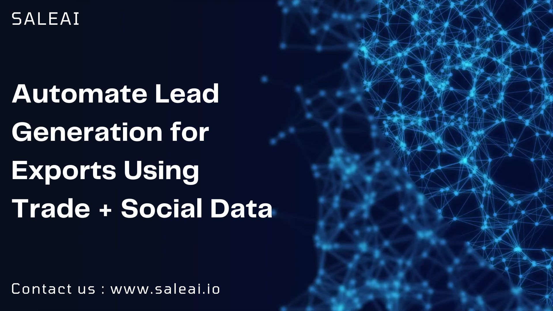 AI Lead Generation via Trade + Social Data for Exporters | SaleAI