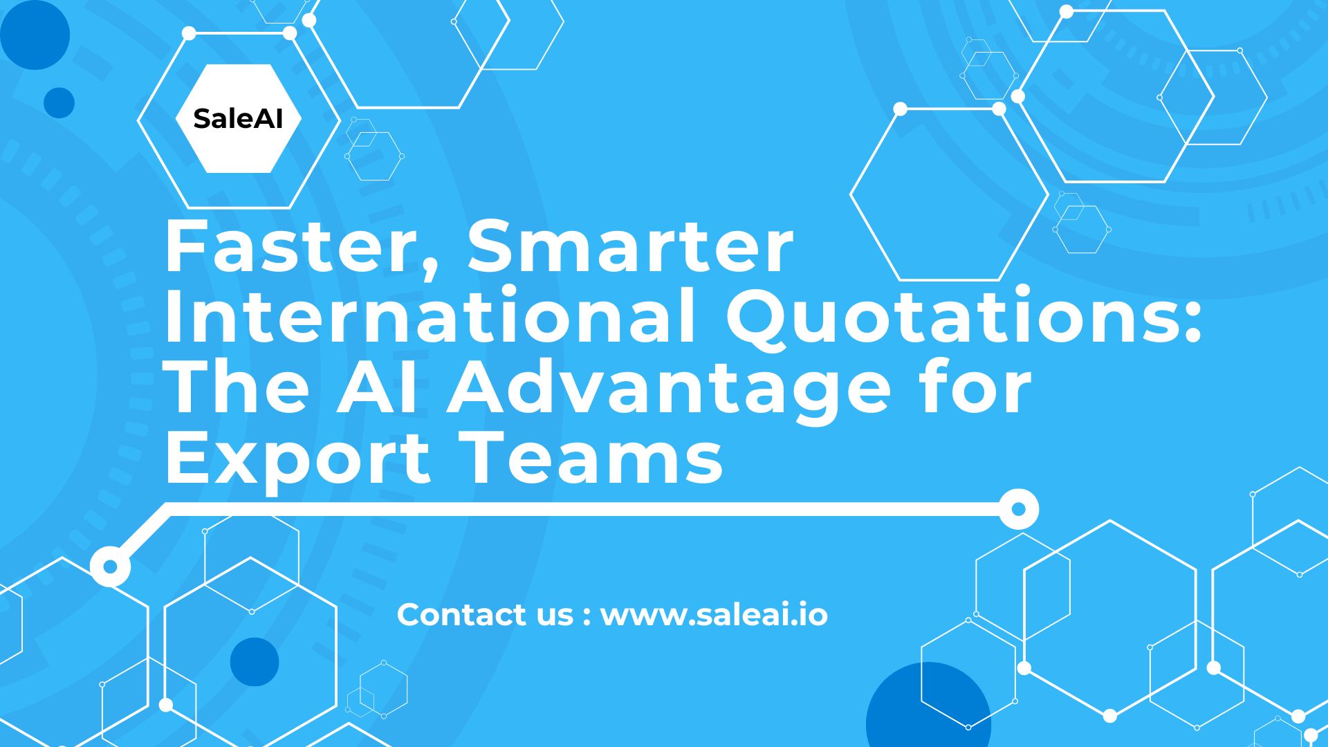 KI-betriebene internationale Zitate für Exportteams | Saleai