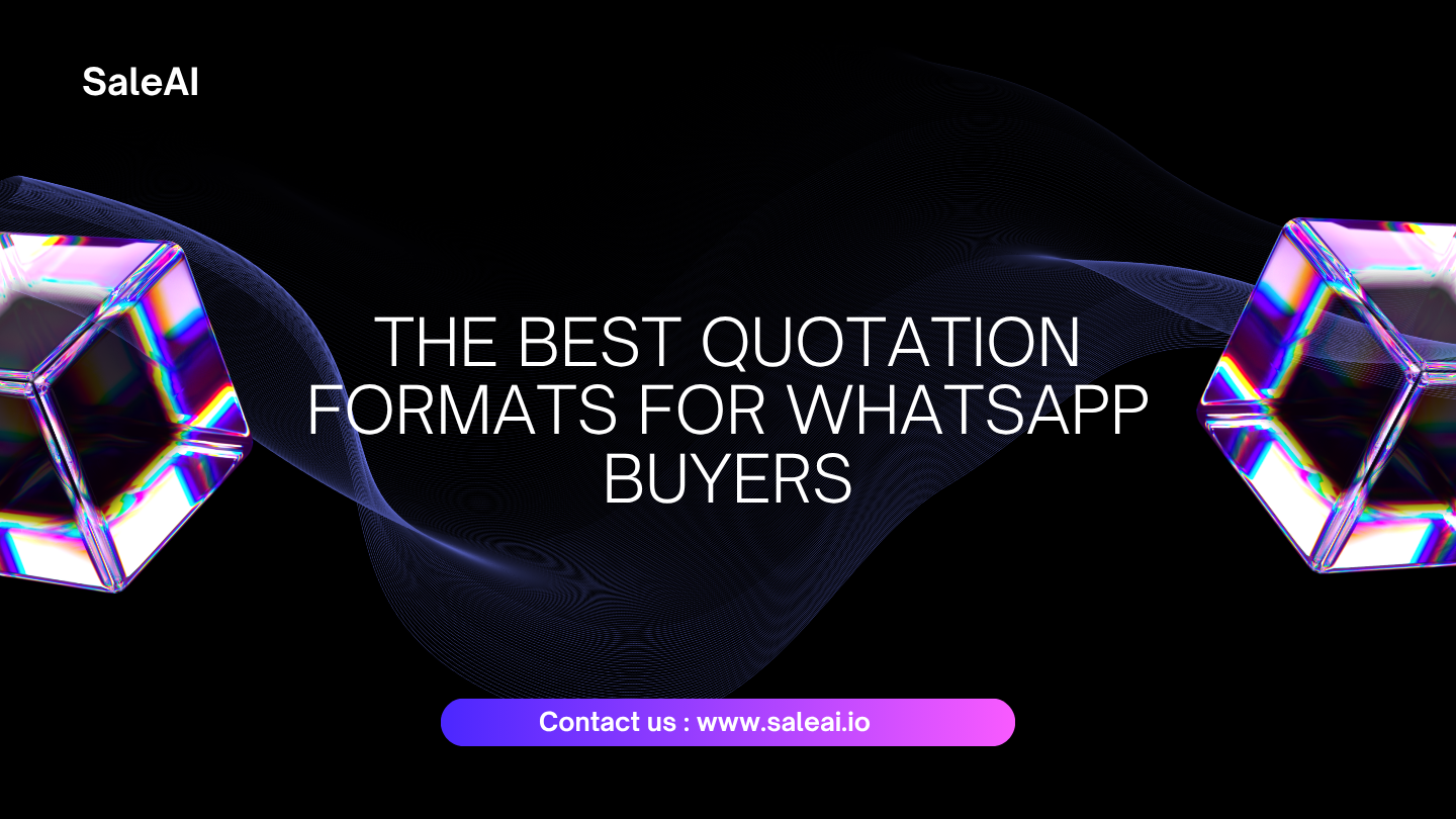 Os melhores formatos de citação para compradores do WhatsApp