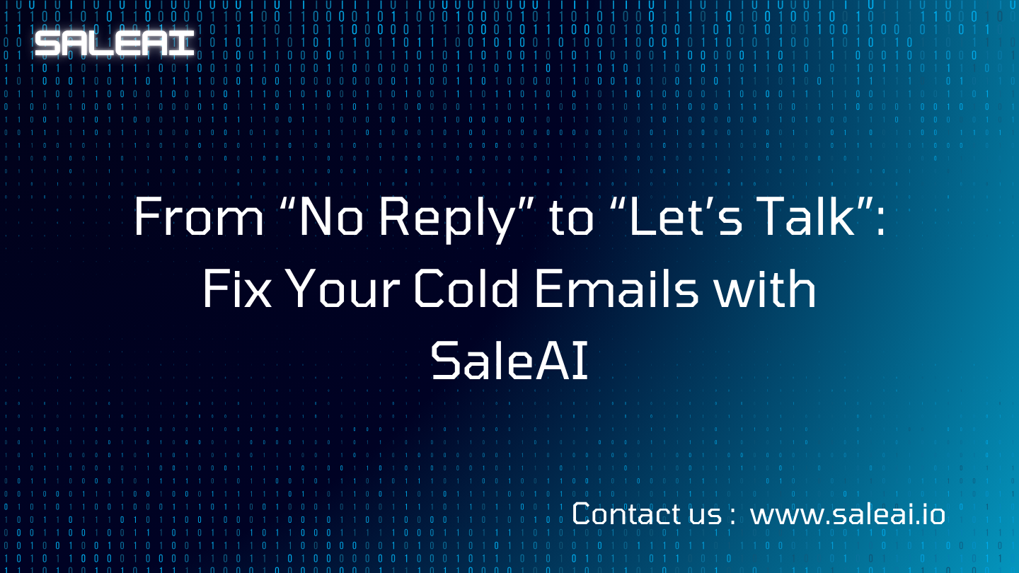 Corrija e -mails frios e obtenha respostas com o escritor de Saleai ai
