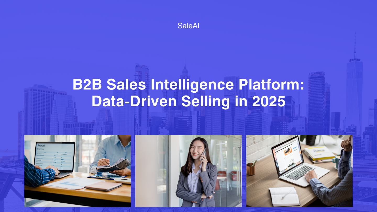منصة استخبارات المبيعات B2B | اربح مع وكيل SaleAI