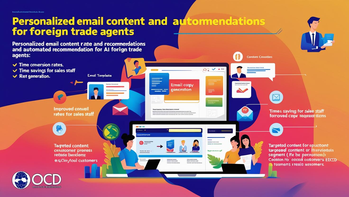 Foreign trade agents can automatically generate email content based on customer profiles and past behaviors