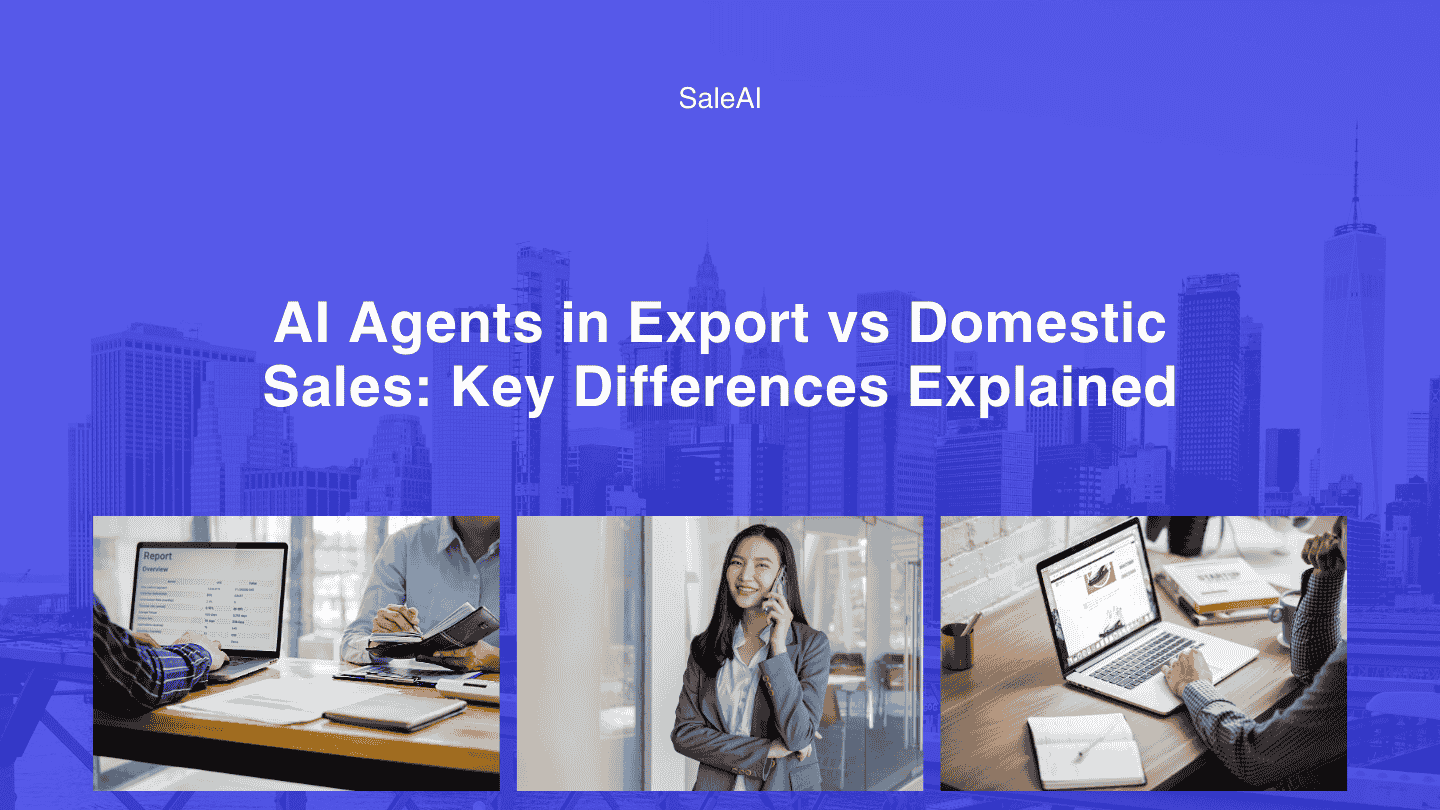 Agents IA dans les ventes à l&#39;exportation et sur le marché intérieur : principales différences expliquées