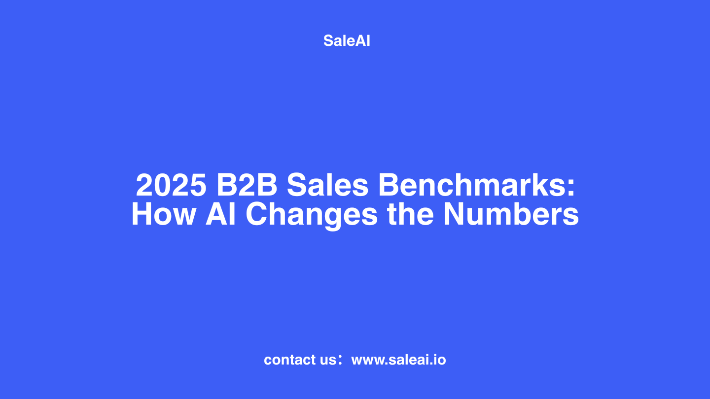 2025 B2B Sales Benchmarks: How AI Changes the Numbers